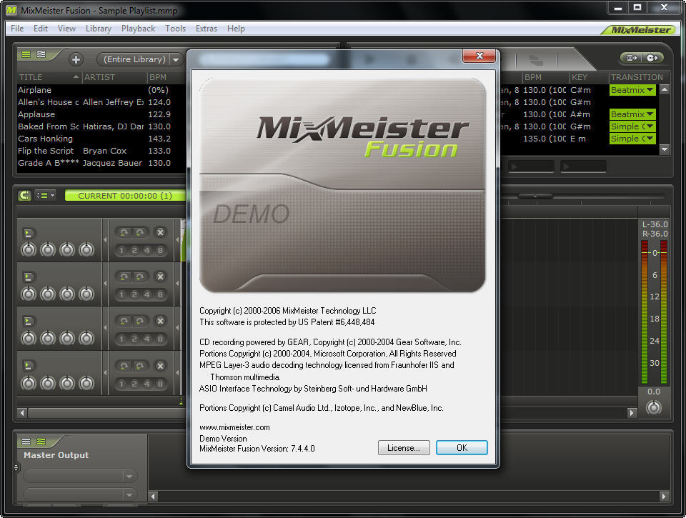Mixmeister Dj Mixing software, free download
